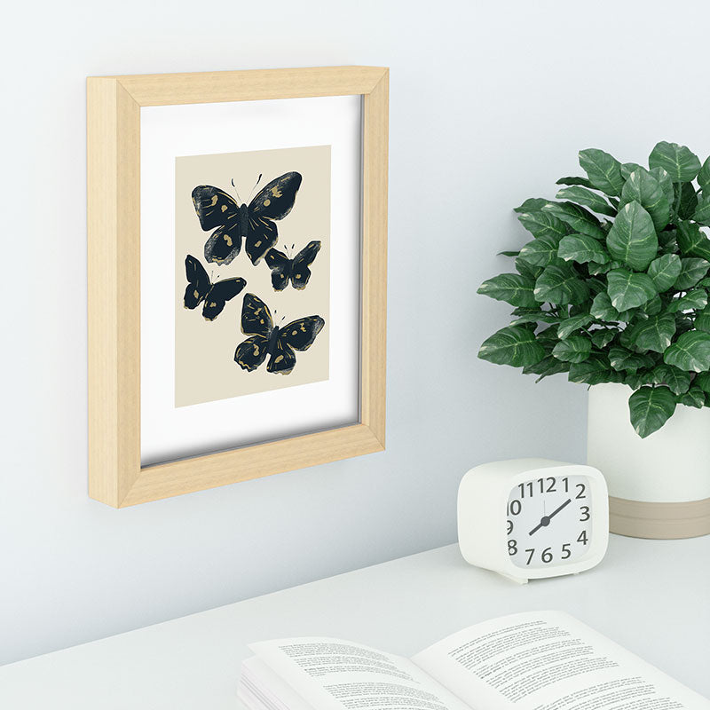 ThingDesign Black Butterflies 2 Recessed Framing Rectangle