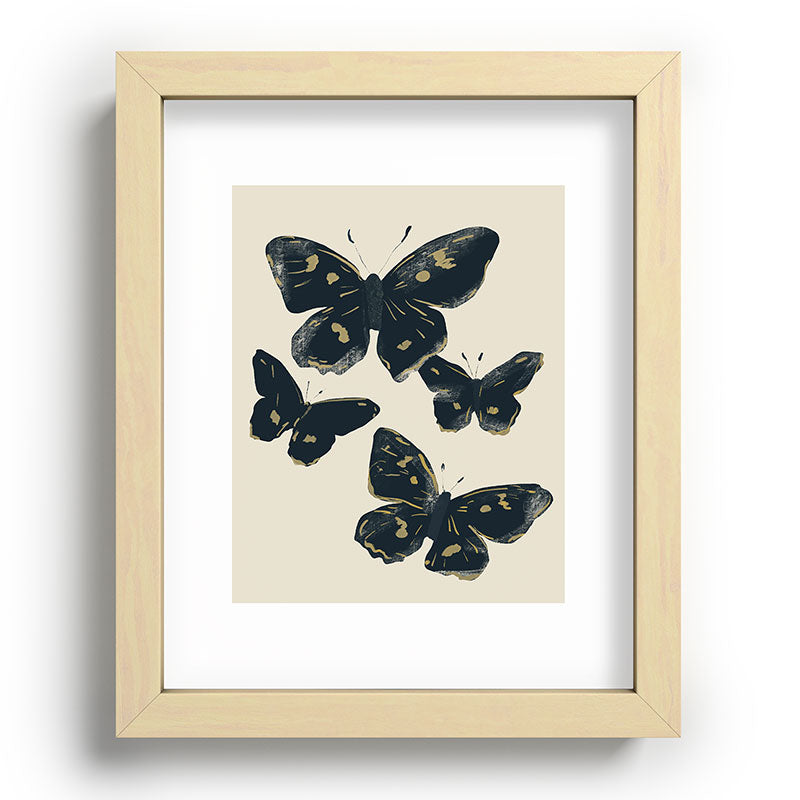 ThingDesign Black Butterflies 2 Recessed Framing Rectangle
