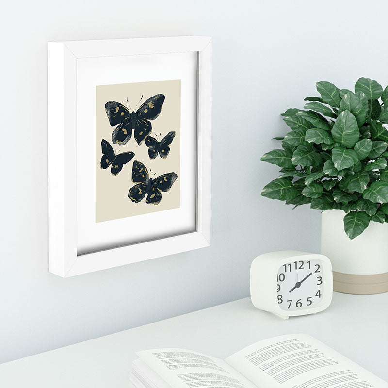 ThingDesign Black Butterflies 2 Recessed Framing Rectangle
