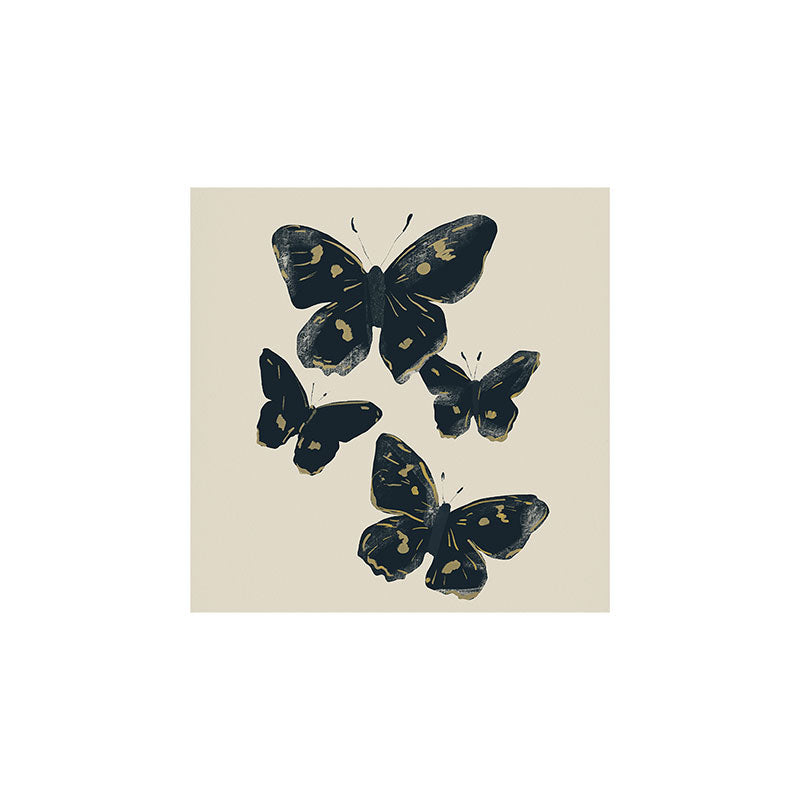 ThingDesign Black Butterflies 2 Art Print