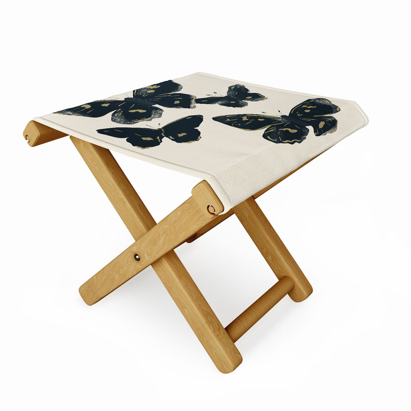ThingDesign Black Butterflies 2 Folding Stool