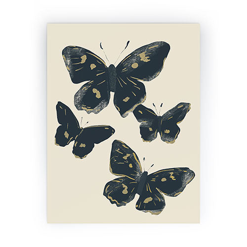 ThingDesign Black Butterflies 2 Mini Art Print
