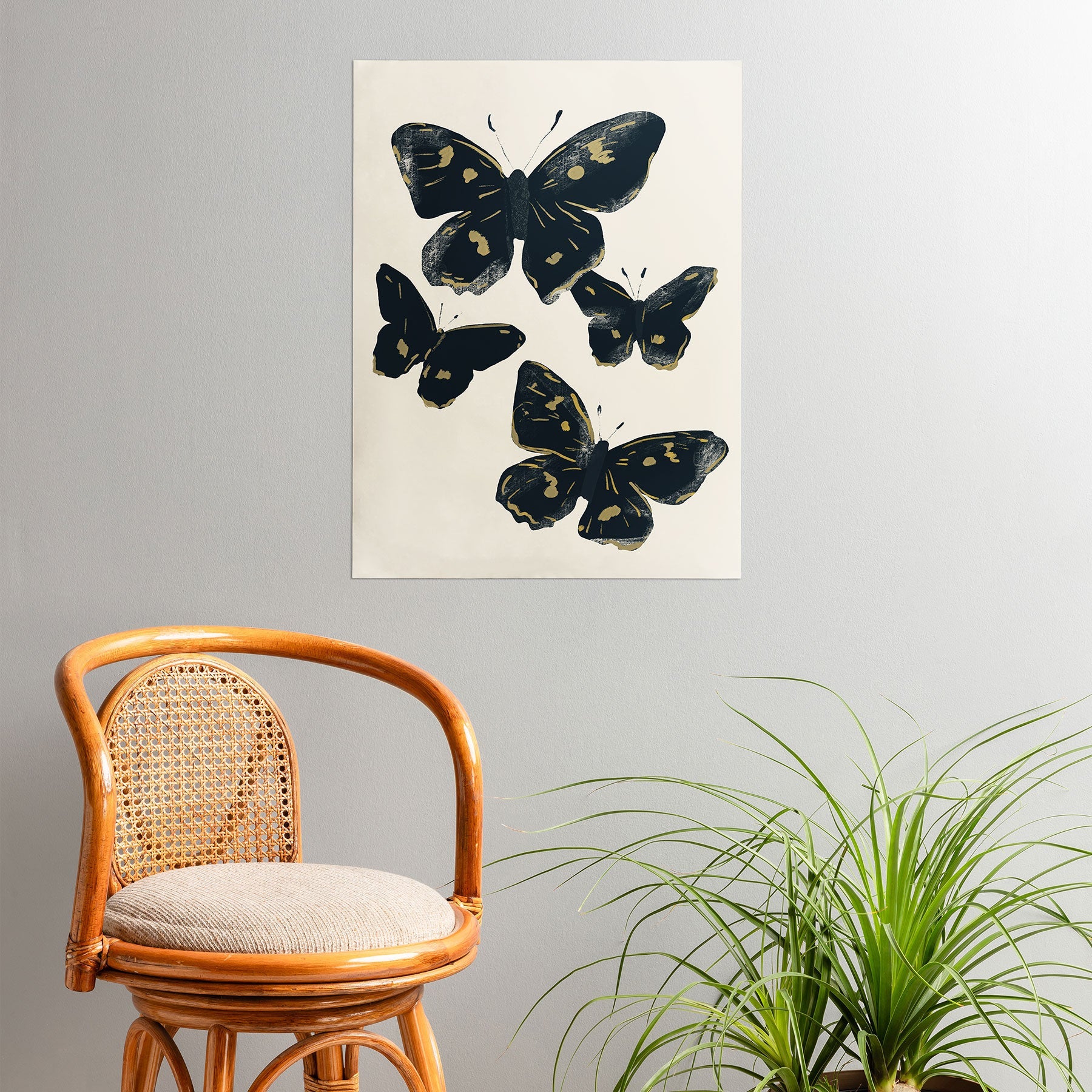 ThingDesign Black Butterflies 2 Poster