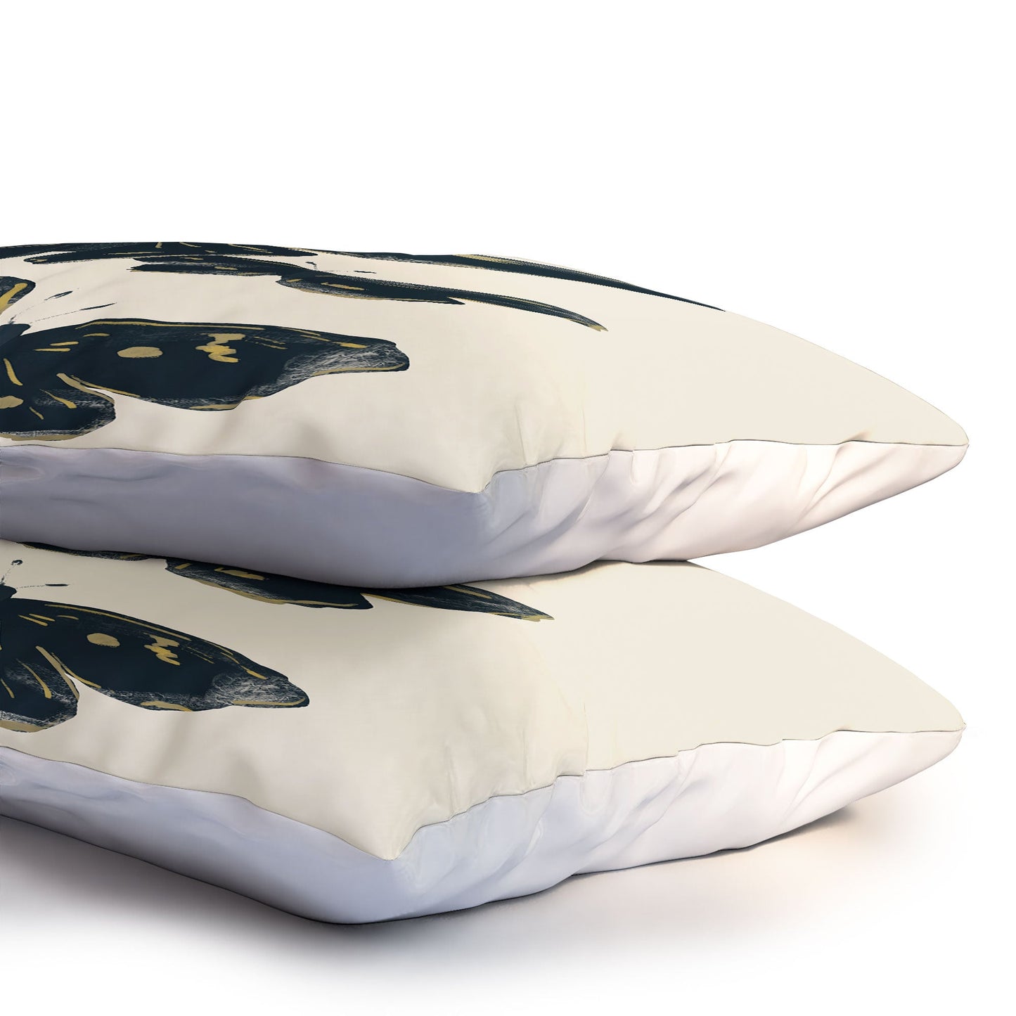 ThingDesign Black Butterflies 2 Pillow Shams