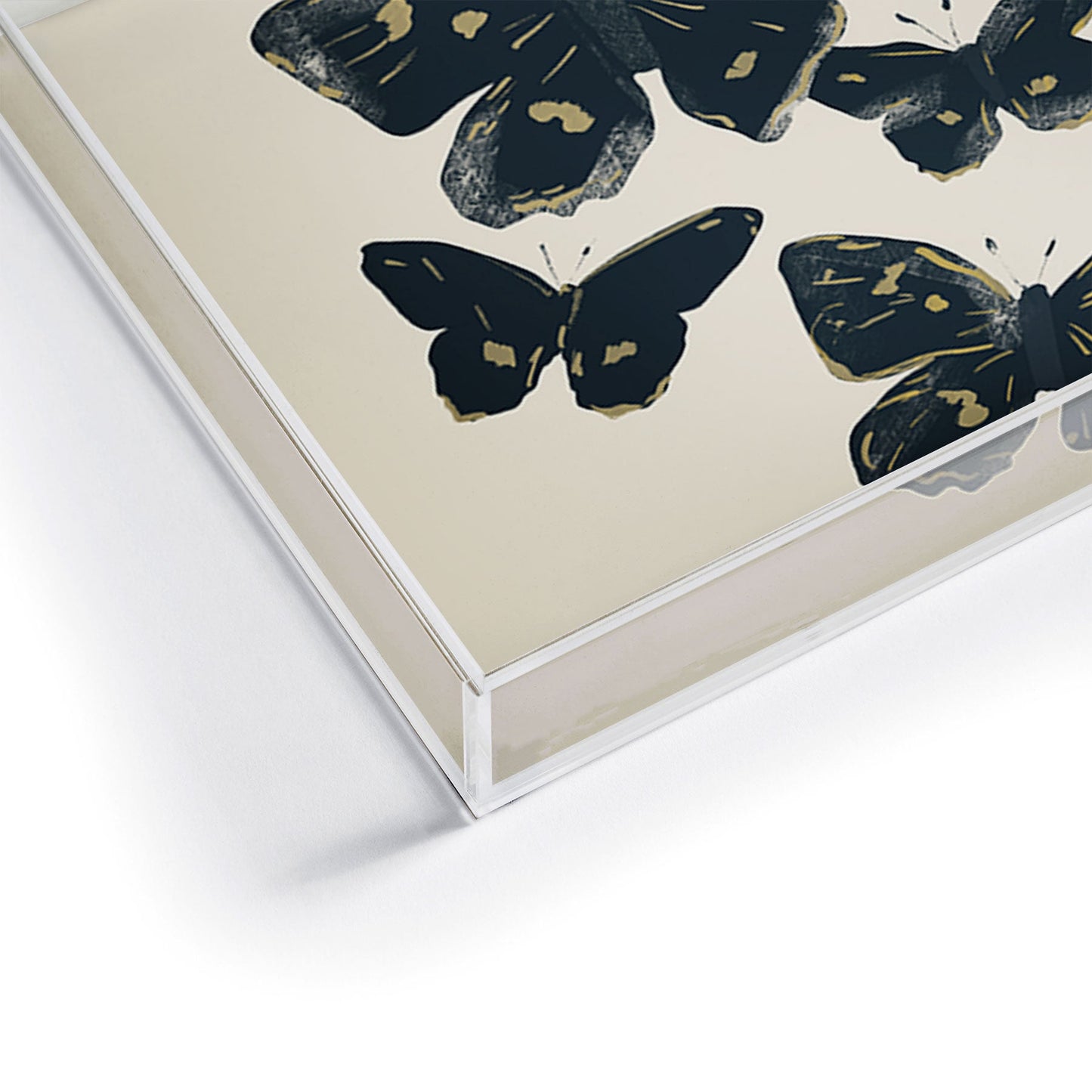 ThingDesign Black Butterflies 2 Acrylic Tray