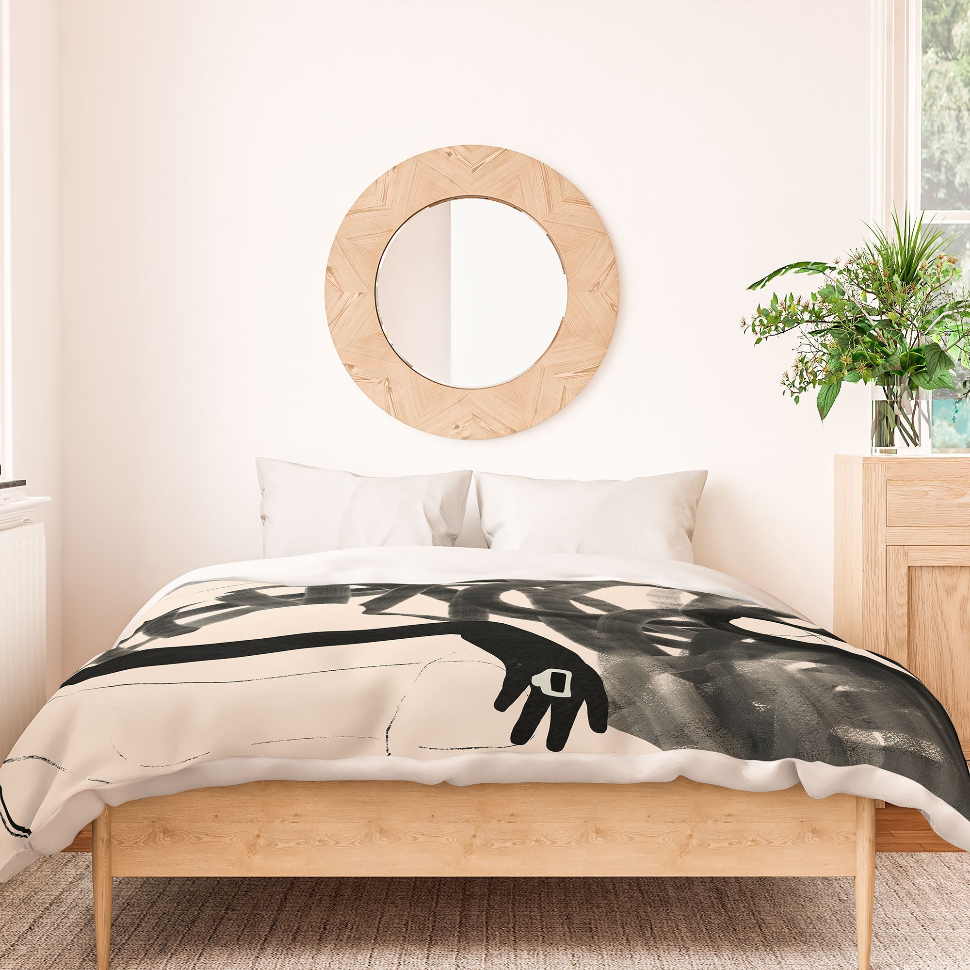 ThingDesign Lady Portrait Duvet Cover