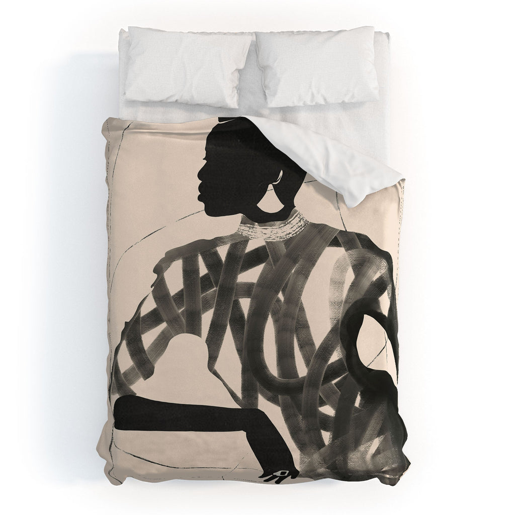 ThingDesign Lady Portrait Duvet Cover