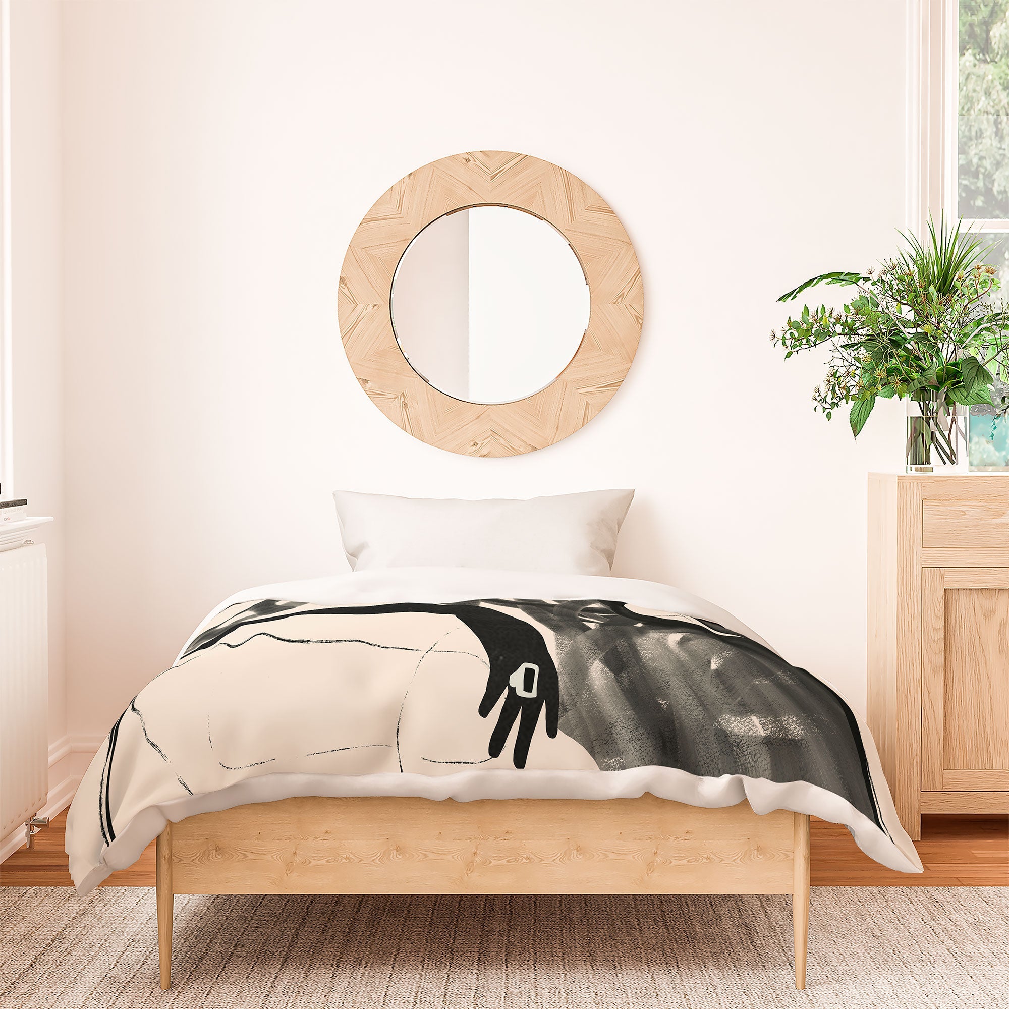 ThingDesign Lady Portrait Duvet Cover