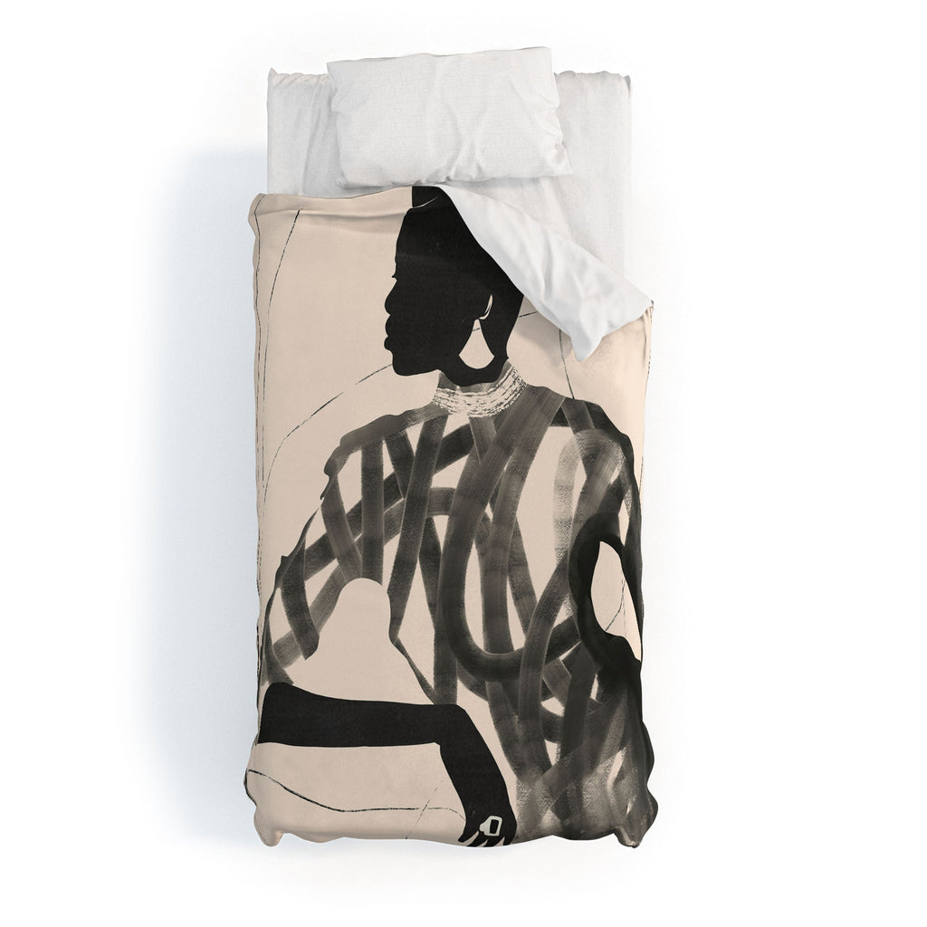 ThingDesign Lady Portrait Duvet Cover