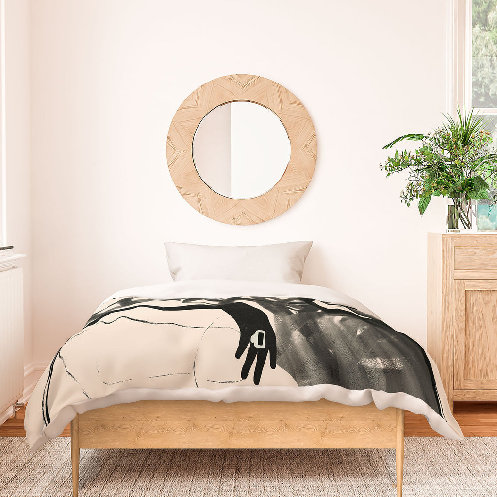 ThingDesign Lady Portrait Duvet Cover