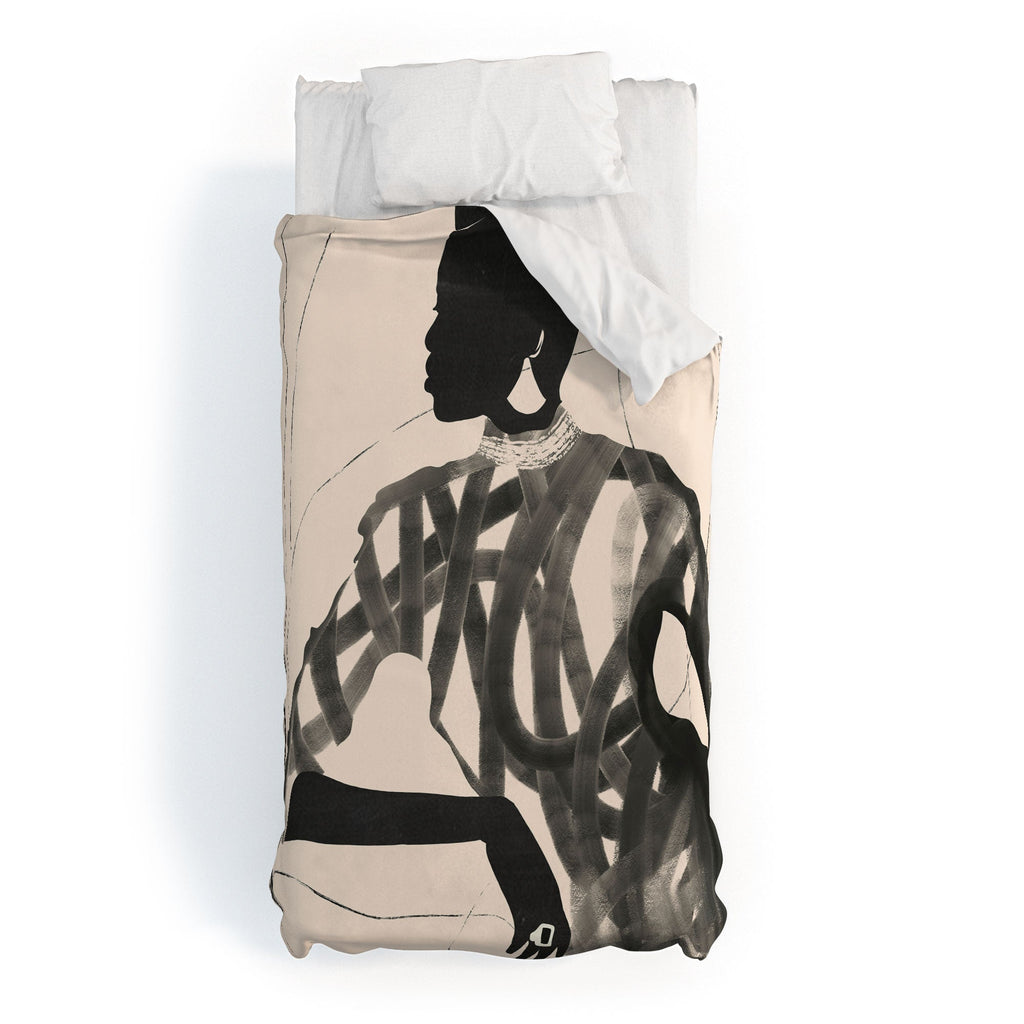 ThingDesign Lady Portrait Duvet Cover