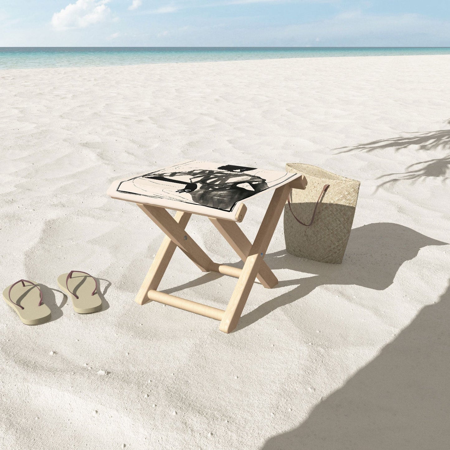 ThingDesign Lady Portrait Folding Stool