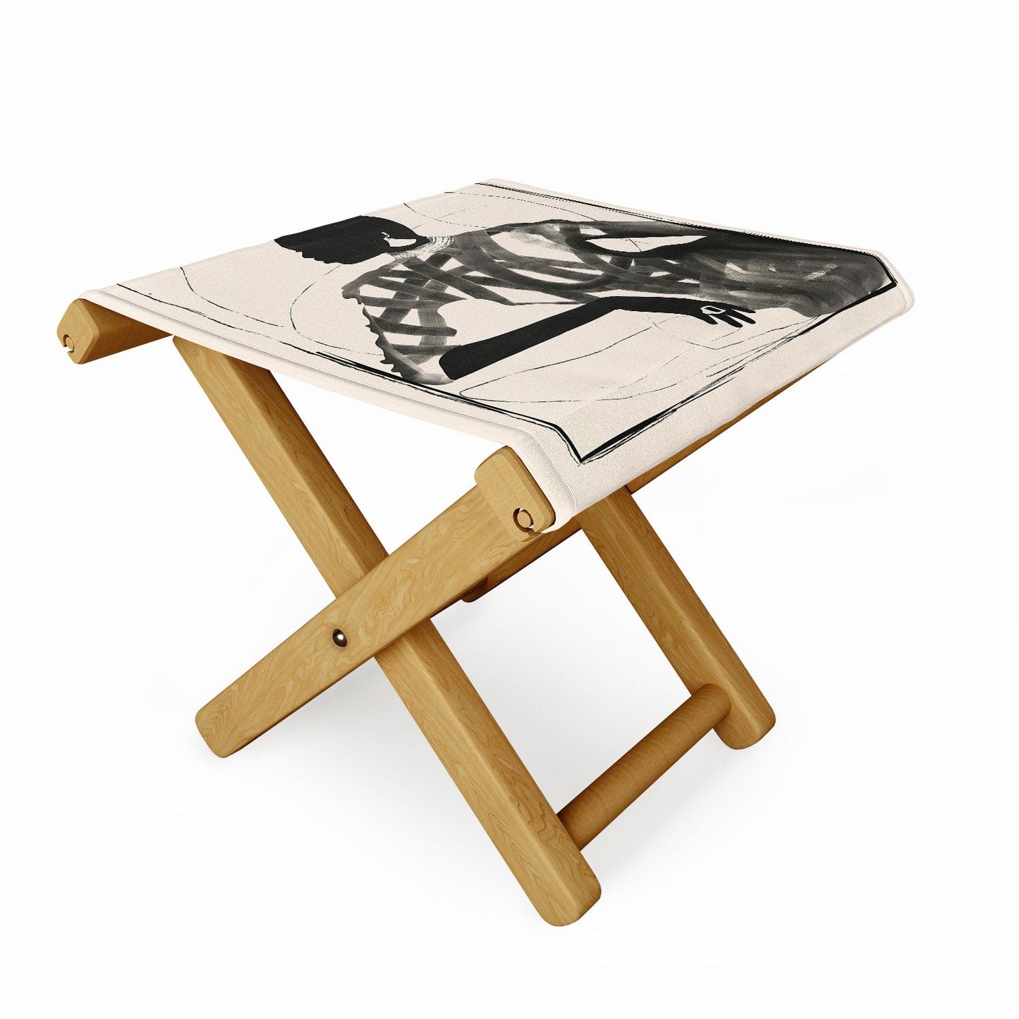 ThingDesign Lady Portrait Folding Stool