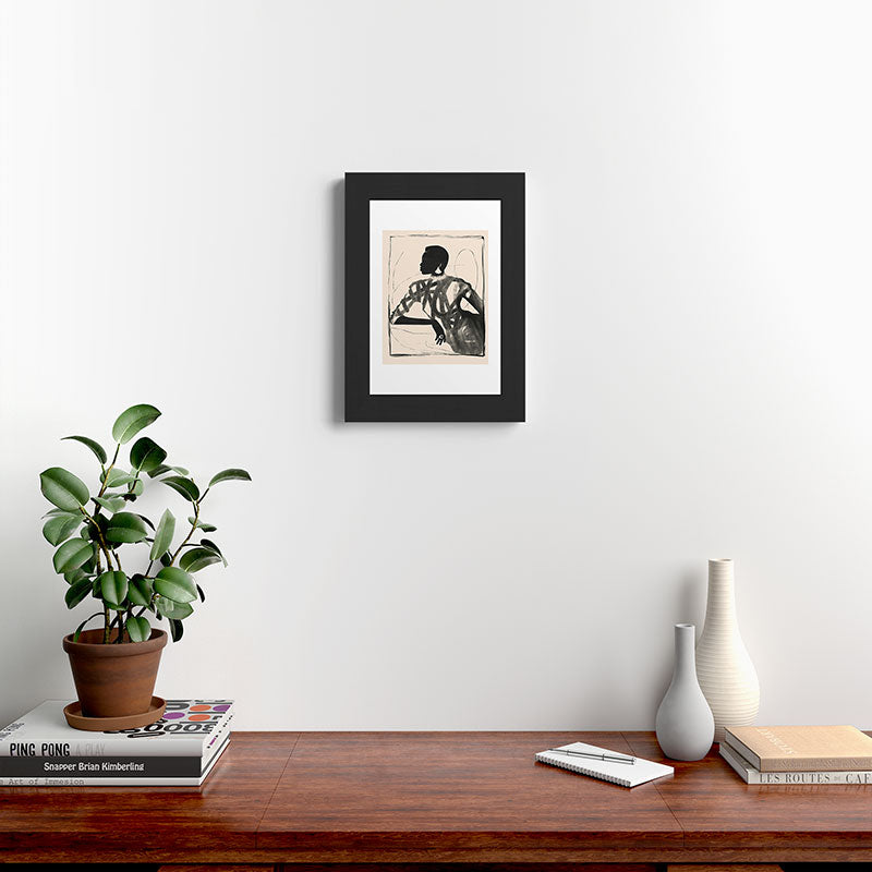 ThingDesign Lady Portrait Framed Art Print
