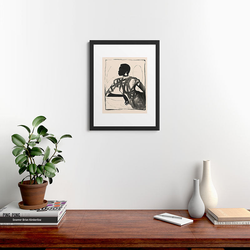 ThingDesign Lady Portrait Framed Art Print