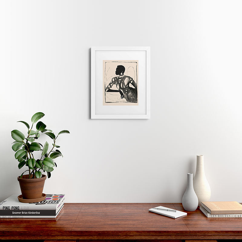 ThingDesign Lady Portrait Framed Art Print