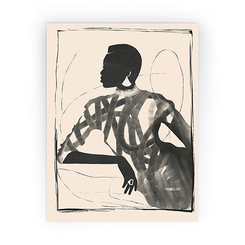 ThingDesign Lady Portrait Mini Art Print