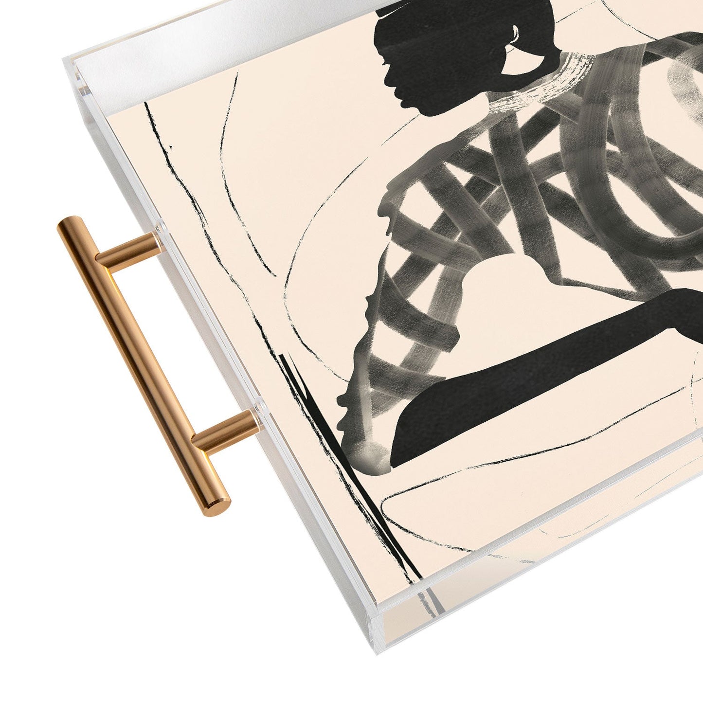 ThingDesign Lady Portrait Acrylic Tray