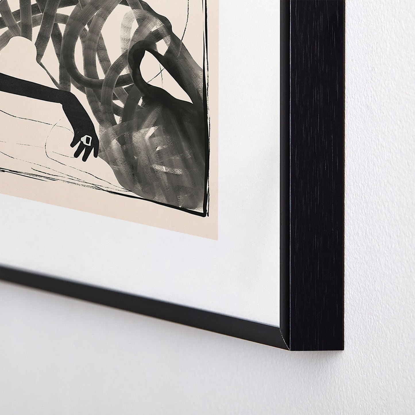 ThingDesign Lady Portrait Metal Framed Art Print