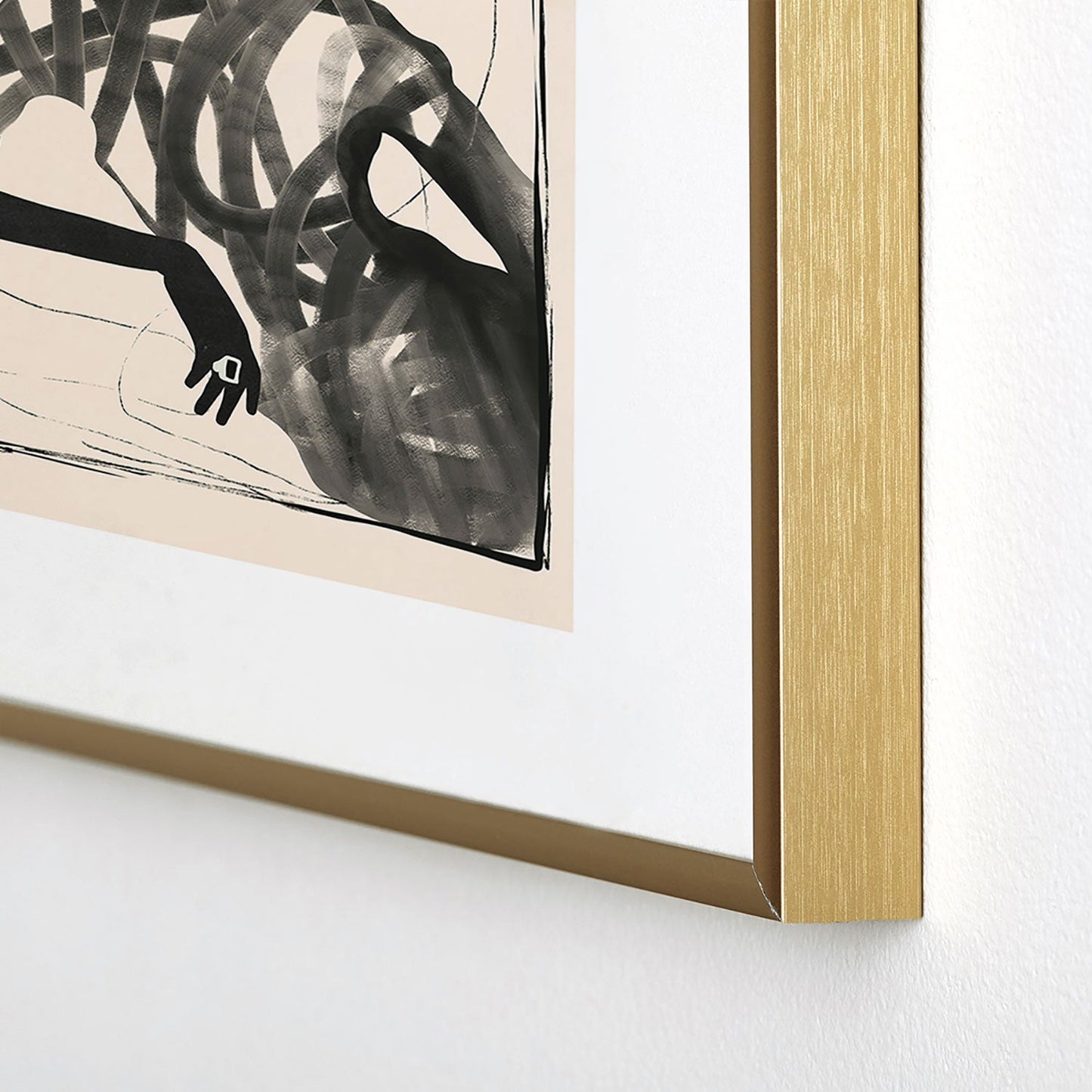 ThingDesign Lady Portrait Metal Framed Art Print