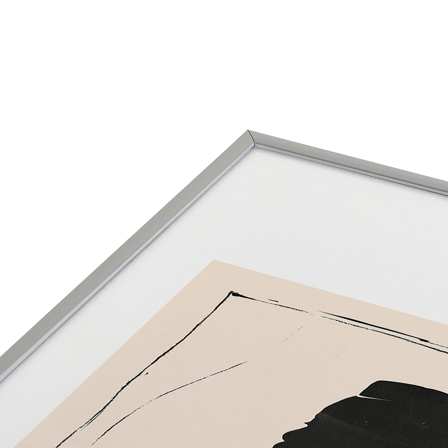ThingDesign Lady Portrait Metal Framed Art Print