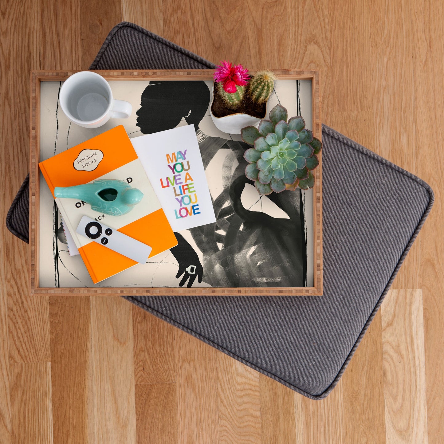 ThingDesign Lady Portrait Rectangular Tray