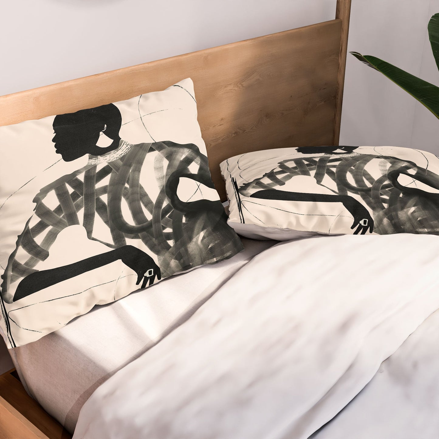 ThingDesign Lady Portrait Pillow Shams