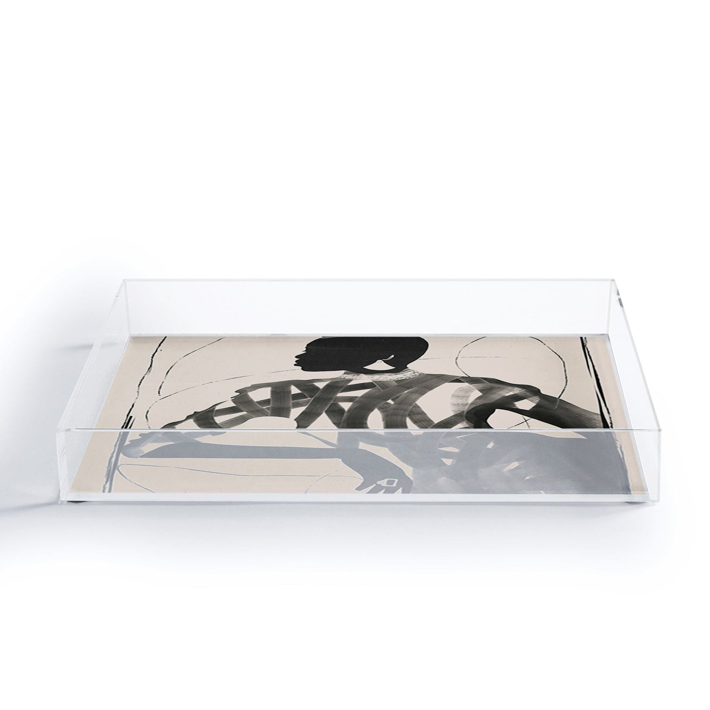 ThingDesign Lady Portrait Acrylic Tray