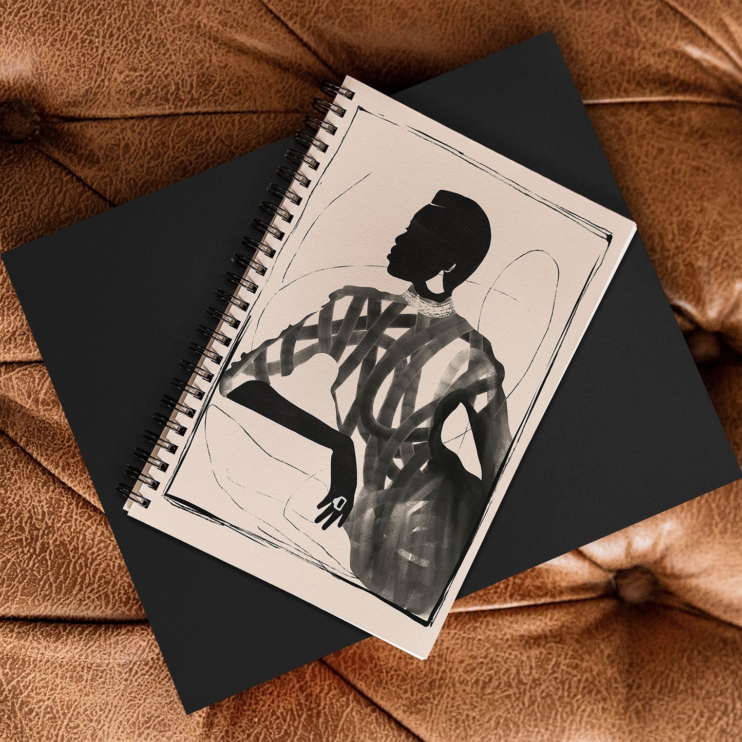 ThingDesign Lady Portrait Spiral Notebook