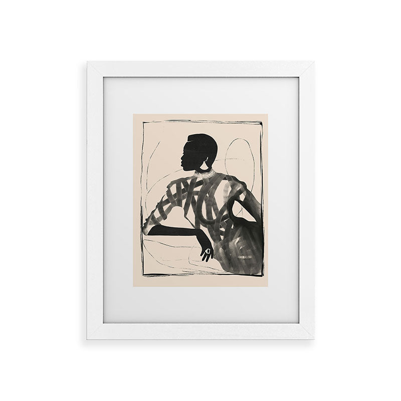 ThingDesign Lady Portrait Framed Art Print