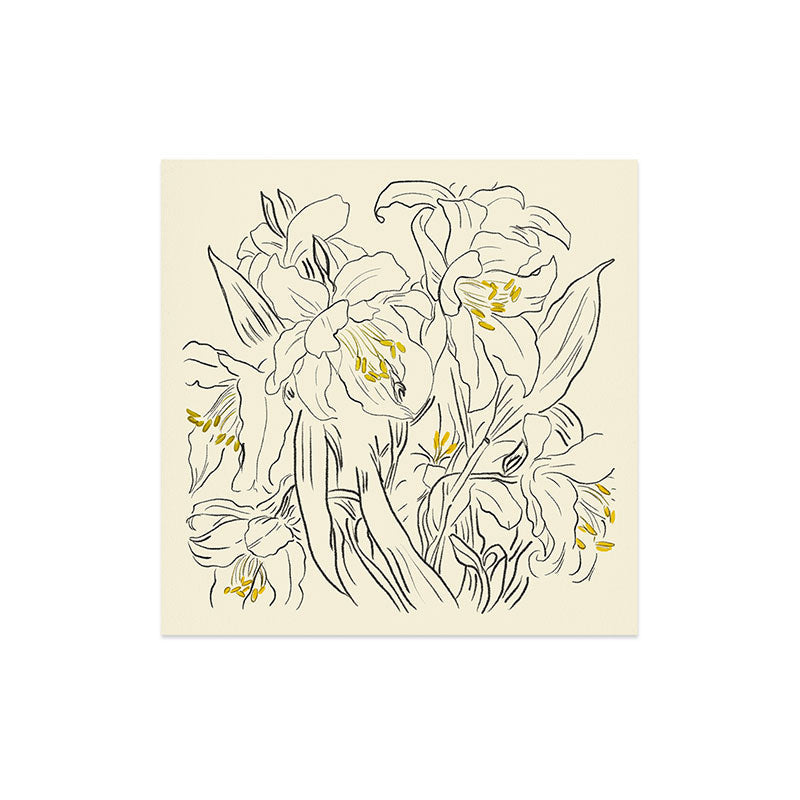 ThingDesign Minimalist Garden flowers Art Print