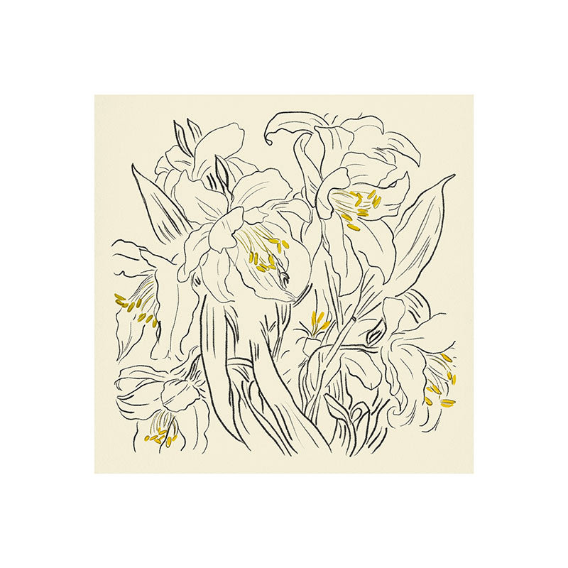 ThingDesign Minimalist Garden flowers Art Print