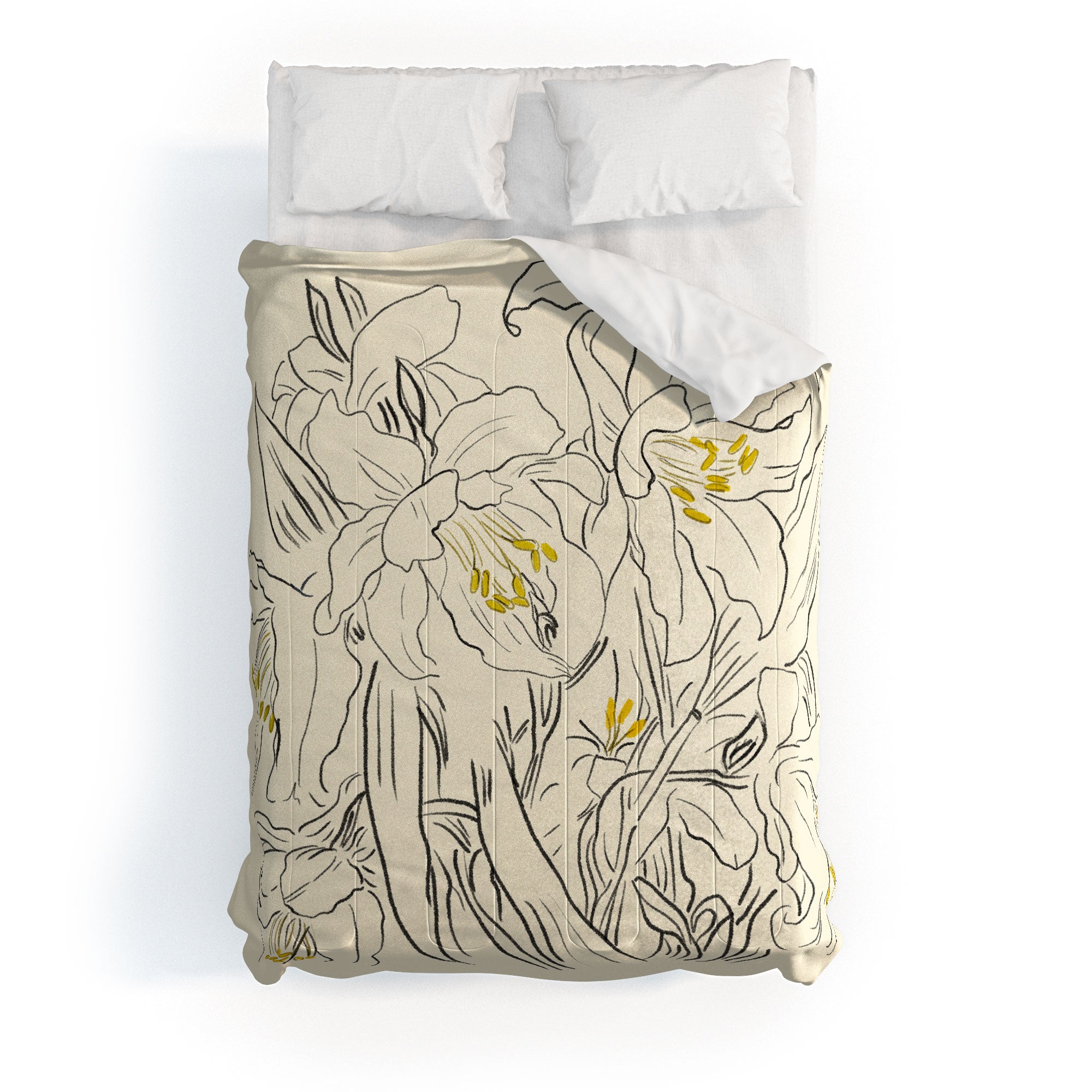 ThingDesign Minimalist Garden flowers Comforter