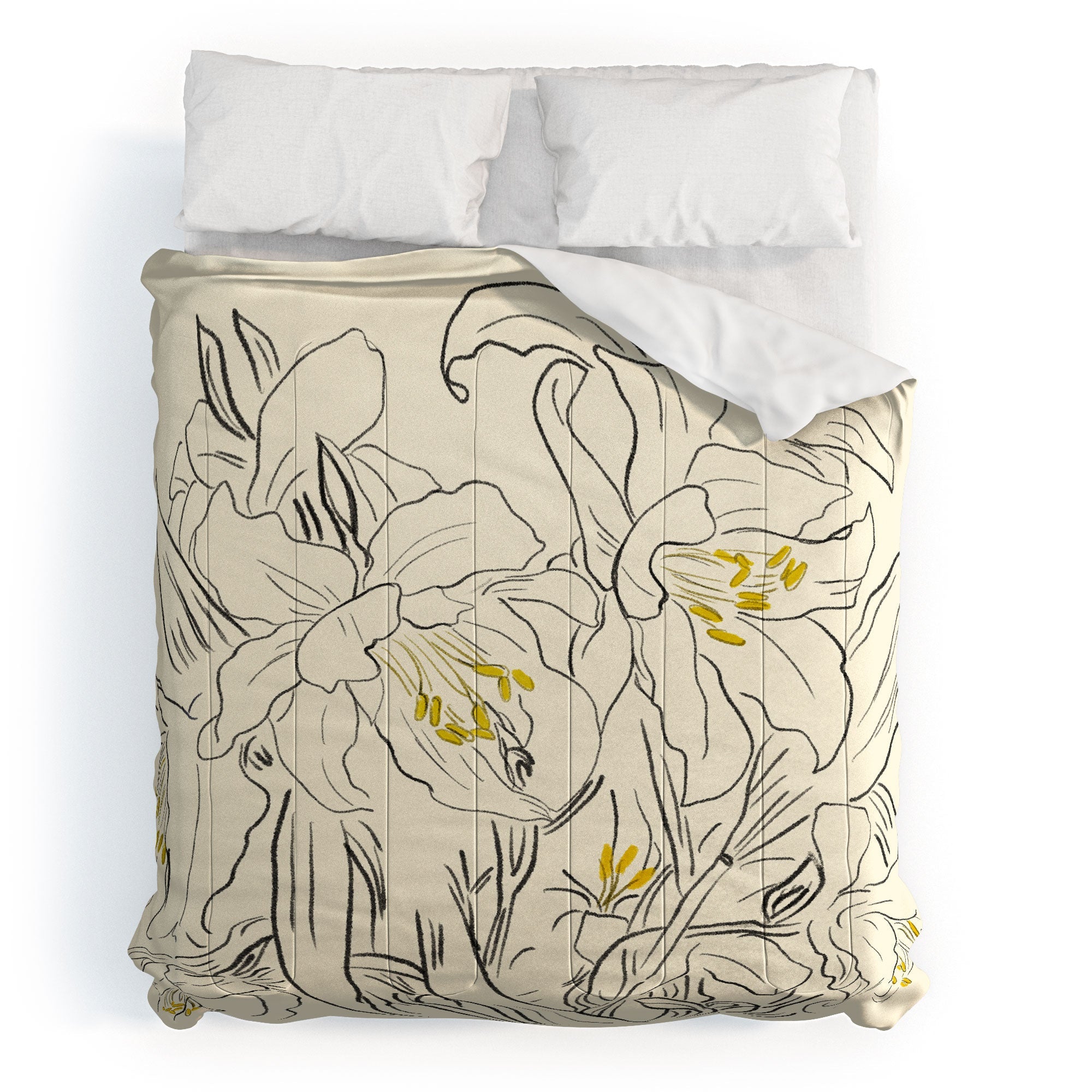 ThingDesign Minimalist Garden flowers Comforter