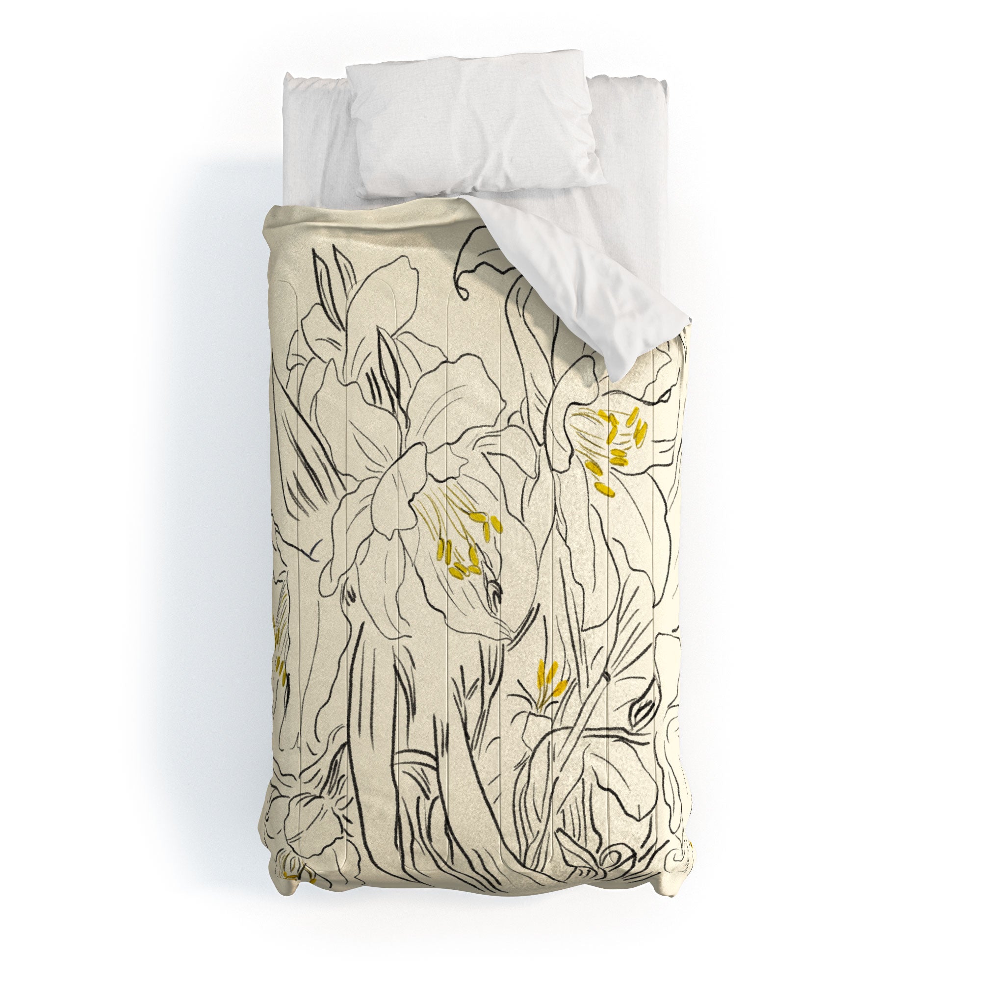 ThingDesign Minimalist Garden flowers Comforter