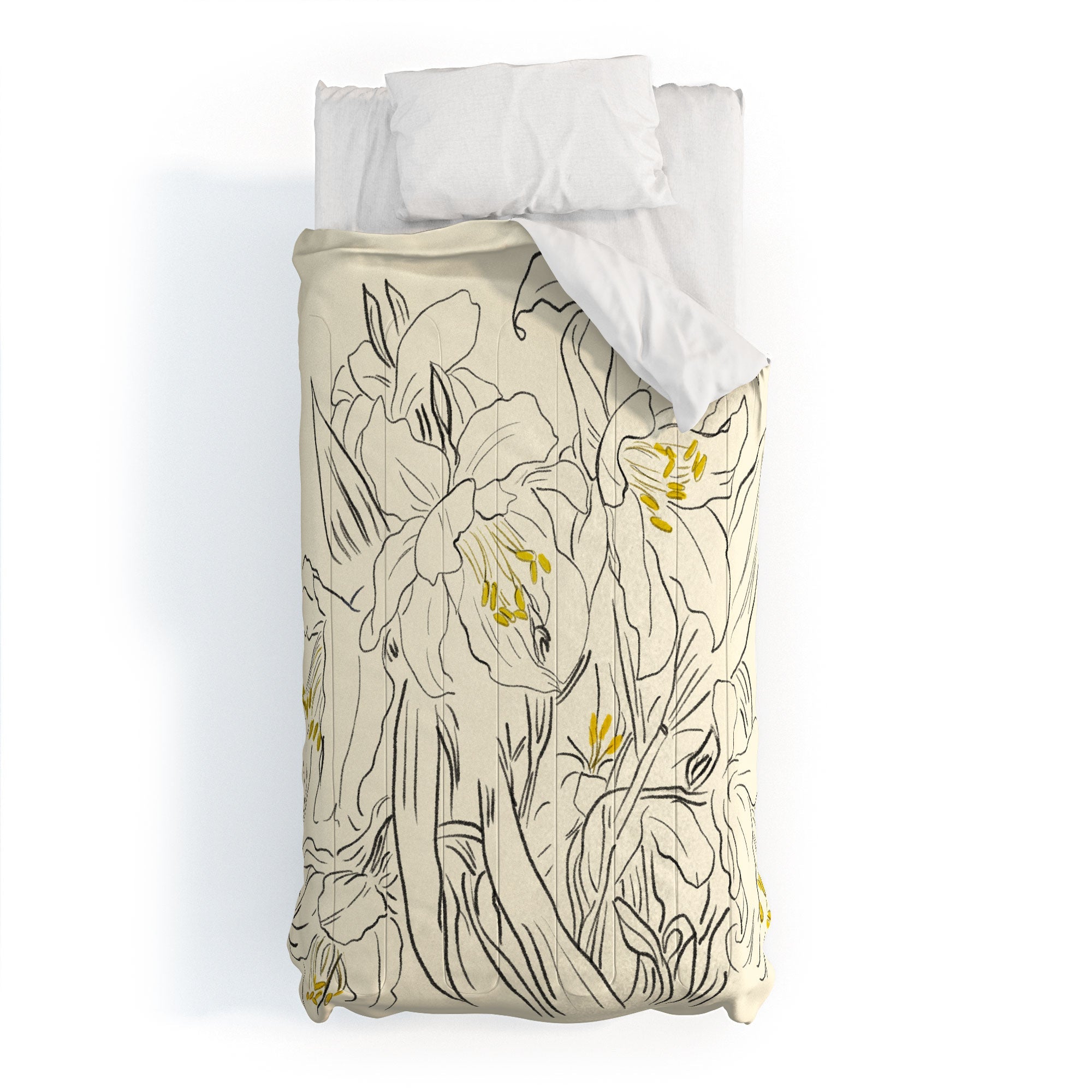 ThingDesign Minimalist Garden flowers Comforter