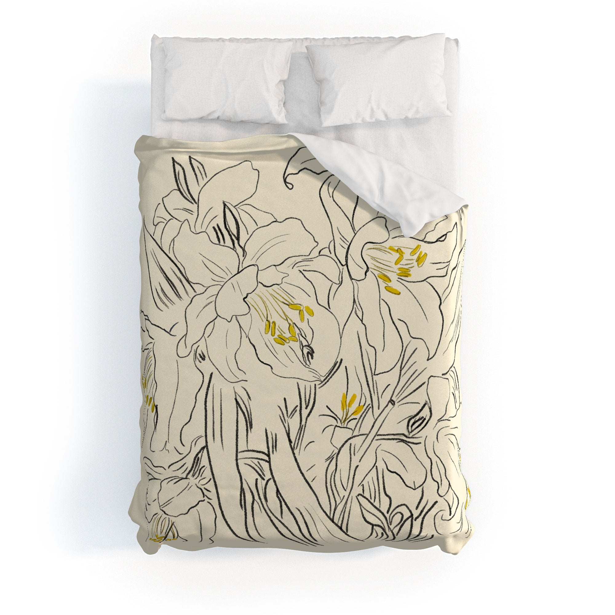 ThingDesign Minimalist Garden flowers Duvet Cover