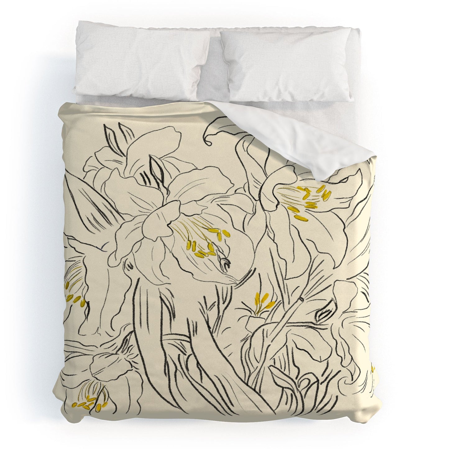 ThingDesign Minimalist Garden flowers Duvet Cover
