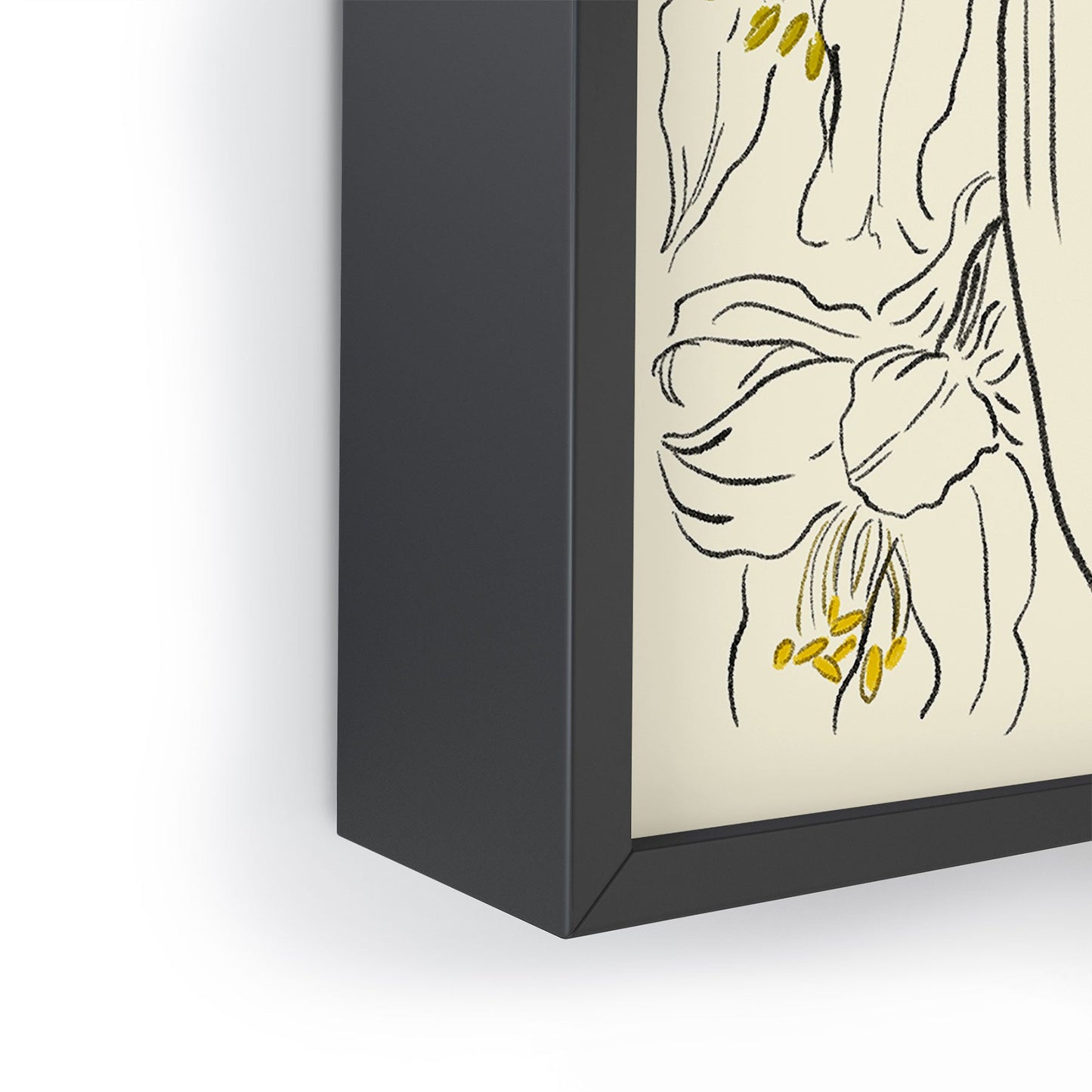 ThingDesign Minimalist Garden flowers Framed Mini Art Print
