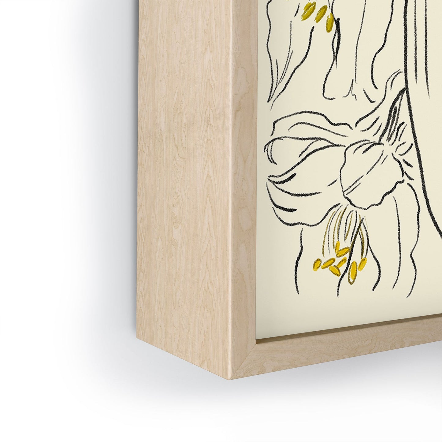 ThingDesign Minimalist Garden flowers Framed Mini Art Print