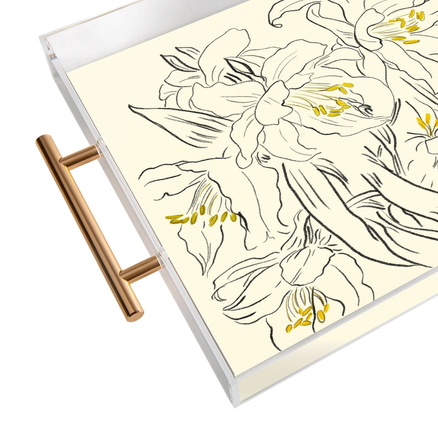 ThingDesign Minimalist Garden flowers Acrylic Tray