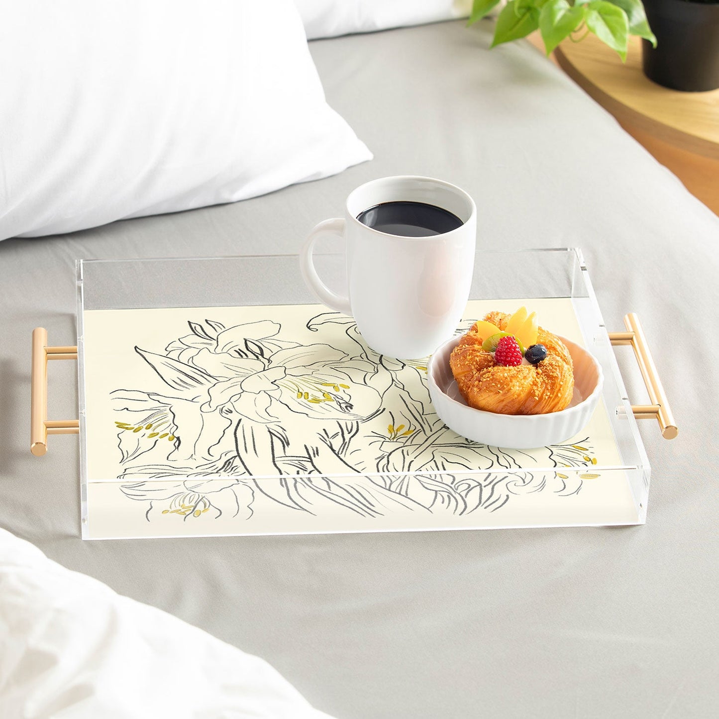 ThingDesign Minimalist Garden flowers Acrylic Tray