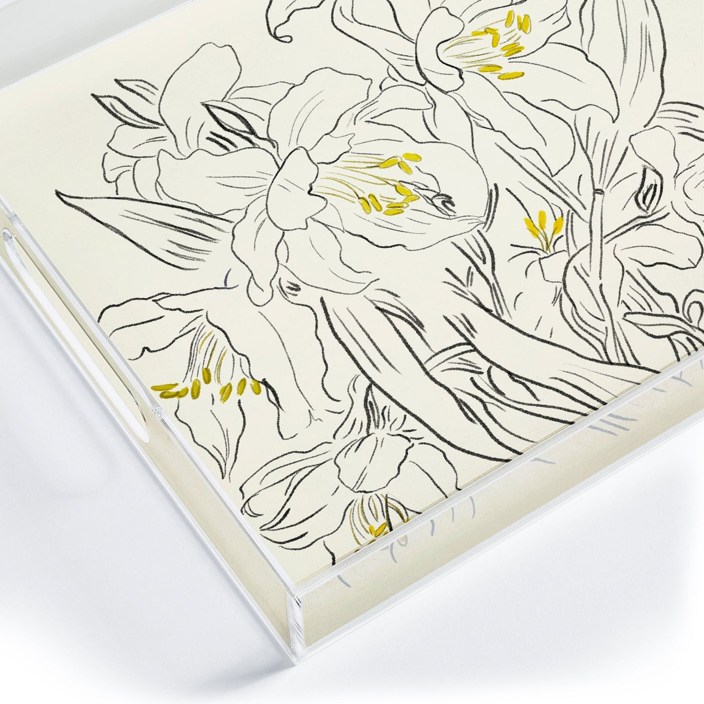 ThingDesign Minimalist Garden flowers Acrylic Tray
