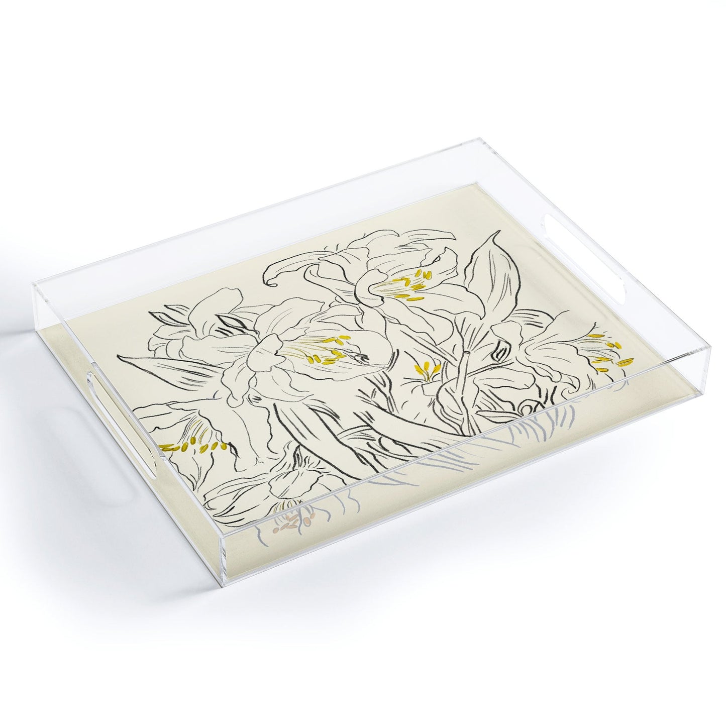 ThingDesign Minimalist Garden flowers Acrylic Tray