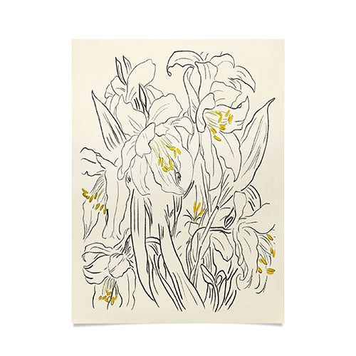 ThingDesign Minimalist Garden flowers Poster
