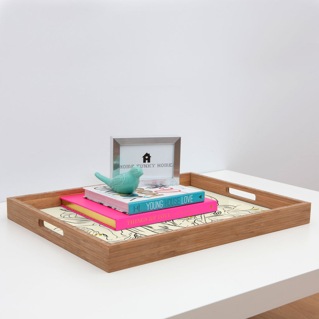 ThingDesign Minimalist Garden flowers Rectangular Tray