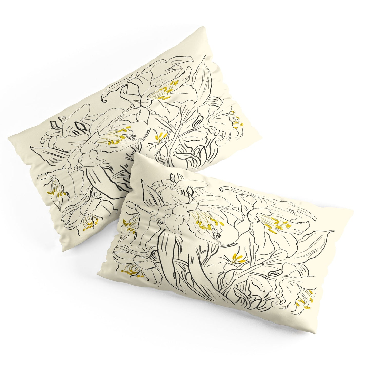 ThingDesign Minimalist Garden flowers Pillow Shams