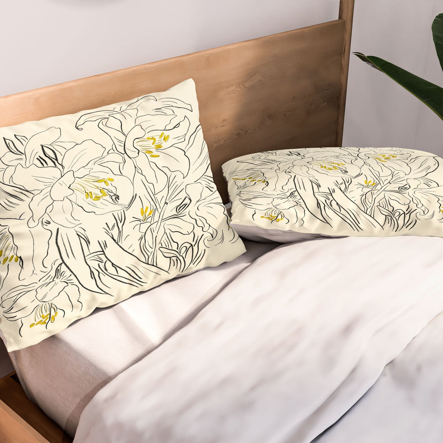 ThingDesign Minimalist Garden flowers Pillow Shams
