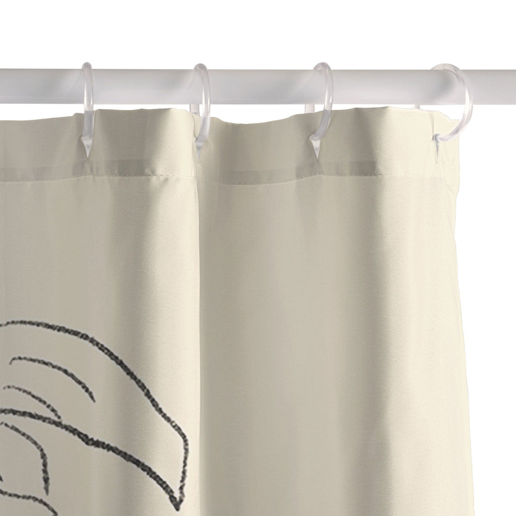 ThingDesign Minimalist Garden flowers Shower Curtain