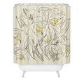 ThingDesign Minimalist Garden flowers Shower Curtain